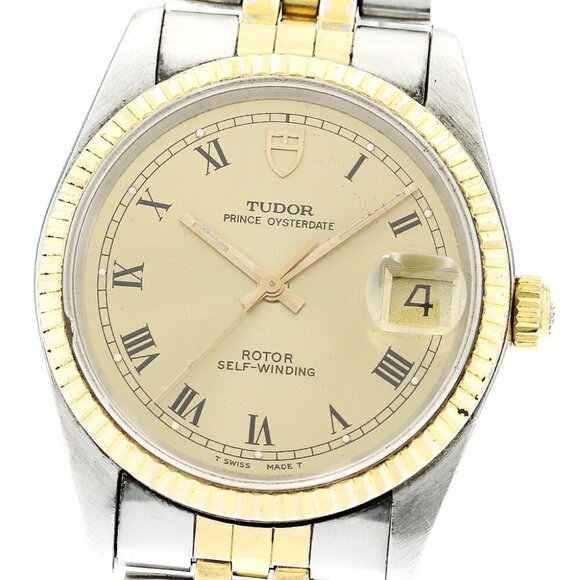 TUDOR Prince Date 74033 cal.2824-2 gold Dial Automatic Men's Watch - Picture 11 of 14
